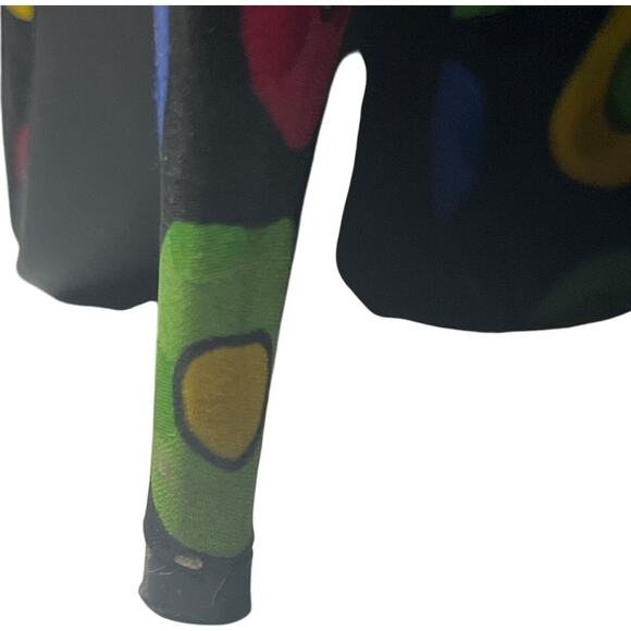 Stuart Weitzman Colorful Polka Dot printed silk heels 7B/M Vintage - Picture 10 of 10